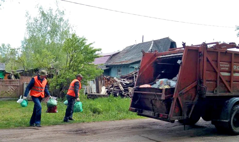 Вывоз мусора из частного дома в Клинцах в октябре